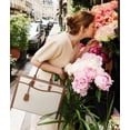 thumbnail image 2 of Bolsa para portátil LOVEVOOK para mujer, 15.6 pulgadas, lona, beige-marrón, 2 of 9