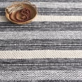 thumbnail image 6 of SAFAVIEH Montauk Marin Striped Cotton Runner Rug, Black/Ivory, 2'3" x 8', 6 of 10