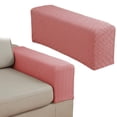 thumbnail image 2 of Couch Arm Cover, Sofa Armrest Protectors, Non-Slip Couch Arm Cover, Machine Washable Polyester Fabric For Recliner,Loveseat,Sectional,Reusable Furniture Handrails Cover,21.65''x9''x9.84''(Pink), 2 of 9