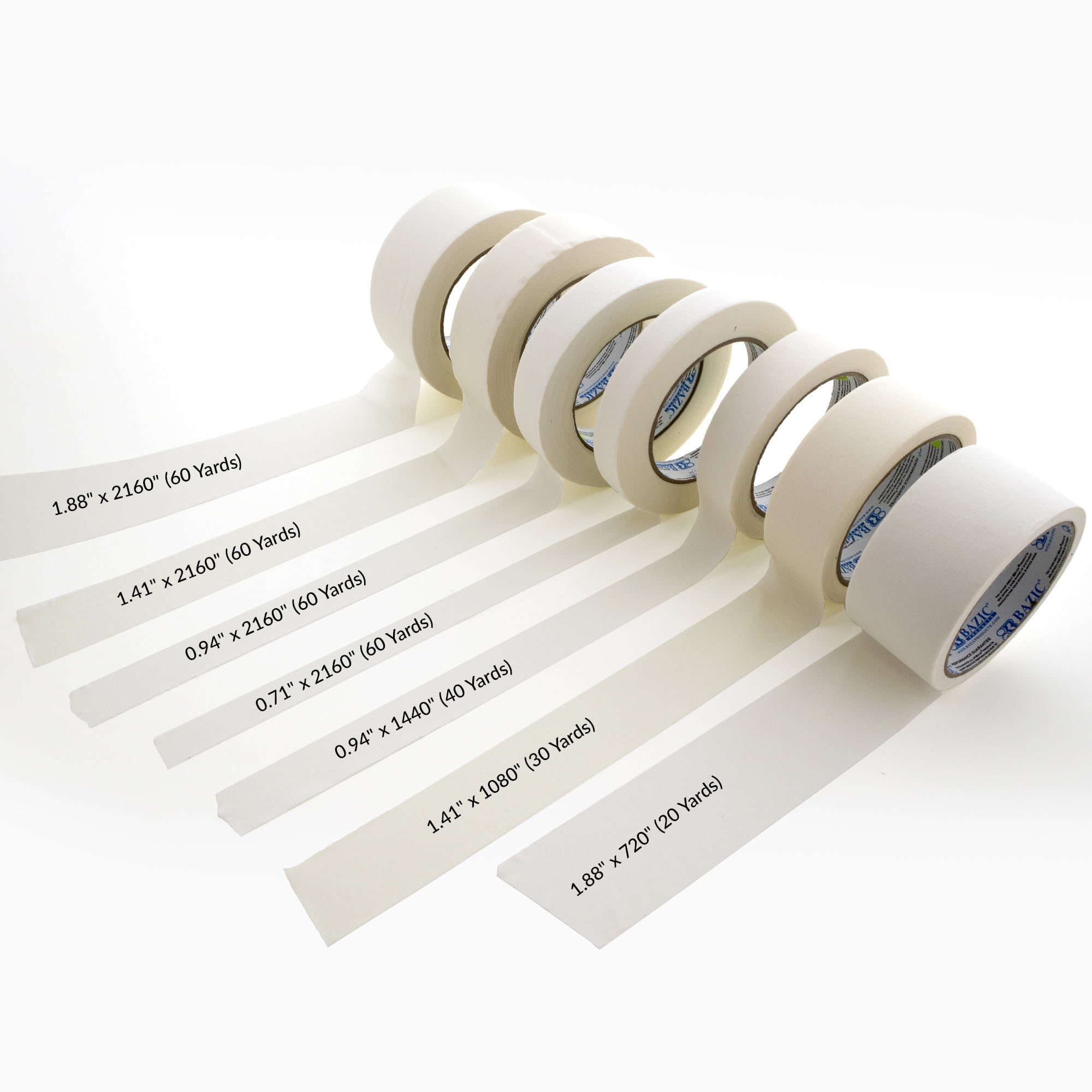 BAZIC General Purpose Masking Tape 1.88" X 2160" (60 Yards), 24-Pack