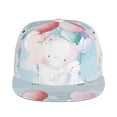 thumbnail image 2 of Easygdp Cute Elephant Baseball Cap with Adjustable Flat Suitable for Head Circumference 22.4-23.6 in, 2 of 9