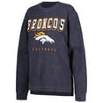 thumbnail image 2 of Women's G-III 4Her by Carl Banks Navy Denver Broncos Comfy Cord Pullover Sweatshirt, 2 of 5