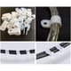 thumbnail image 4 of 100 Clips R De Nailon Blanco Brillar Retenedor De Gestión De Cables Reutilizable Con 100 Tornillos, 4 of 5