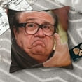 thumbnail image 2 of Danny Approves Throw Pillow Cover 18"X18" DeVito Throw Pillowcases Home Decorative for Bed Couch Sofa Living Room Cushion Covers, 2 of 5