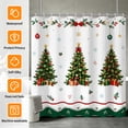 thumbnail image 2 of Tchckioa Shower Curtain,Christmas Tree Snowflake Privacy Protection Hooks Bath Curtain for Bathroom Decor,47x64, 2 of 6