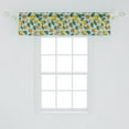 thumbnail image 2 of Lemon Window Valance Pack of 2, Digitally Generated Sour Fruit and Leaves, Rod Pocket Curtain Valances Kitchen Bedroom, 2 Sizes, Pale Blue Multicolor, by Ambesonne, 2 of 2