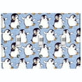 thumbnail image 1 of Metal Light Switch Plate Cover Cute Penguins Ice Skating Blue BRD002, 1 of 13