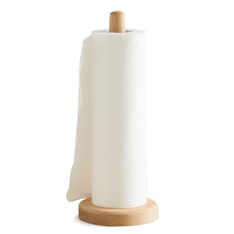 ACAMPTAR Vertical Roll Holder Paper Napkin Shelf Desktop Punch Paper Towel Storage Holders For Kitchen Tissue Punch-Free Storage Rack 02 