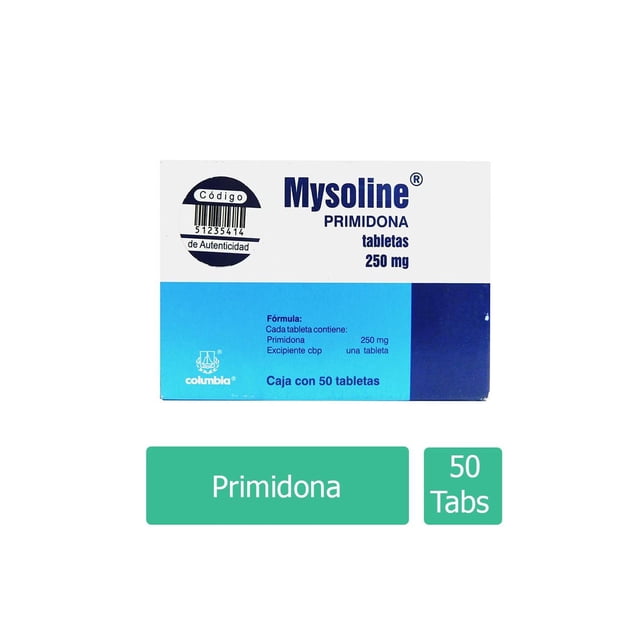 Mysoline tabletas 50 pzas de 250 mg c/u