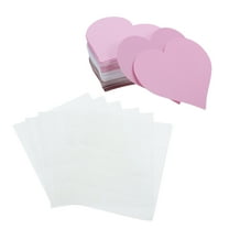 108pcs Heart Shaped Paper Cutouts for Valentine's Day Crafts Classroom Decorations DIY Projects and
