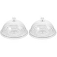 thumbnail image 1 of OUSITAID 2pcs Cake Tray with Lid Clear Cake Stand with Dome Snack Serving Tray for Wedding Party, 1 of 6