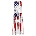 thumbnail image 4 of Midi Robes for Femmes Mode Femmes Casual V-Cou Independence Day Printing Robes Summer Sans Manches Pull Robe Tunique Tops for Femmes Ample Fit Dressy sur Clearance, 4 of 4