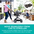 thumbnail image 5 of Sistema de viaje Evenflo Pivot Vizor con asiento infantil para automóvil LiteMax (Promenade Blue), 5 of 5