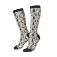 thumbnail image 2 of Bingfone Compression Socks For Women And Men Long Socks For Running Athletic Cycling Nurse-Llama And Cactus1, 2 of 9