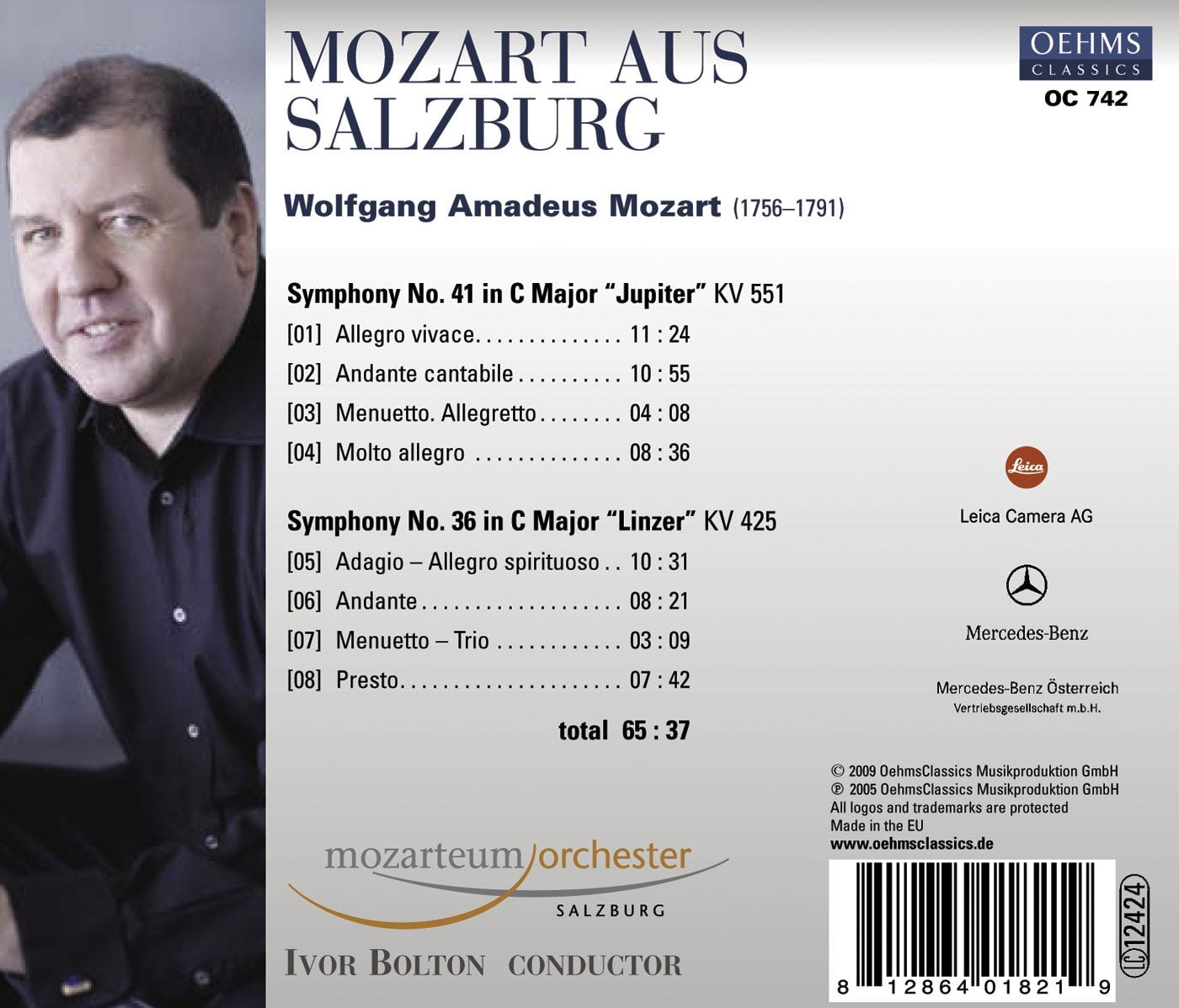 Ivor Bolton - Mozart Aus Salzburg - Music & Performance - CD