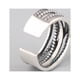 thumbnail image 5 of Anillo retro con capas en espiral para el dedo índice, ajustable y combinable con todo, para mujer, 5 of 6