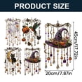 thumbnail image 4 of SeekLGT Halloween Wind Chimes, Gothic Stained Acrylic Suncatcher Hanging Crystal Ornament with Pumpkin Beads for Home Window Patio Party Decor, 1 Pc, 4 of 10