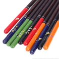 thumbnail image 3 of Lot de 5 paires de baguettes réutilisables imprimées Phoebe Zhennan, 23 cm de long, sans danger pour la vaisselle japonaise, colorées, 3 of 4