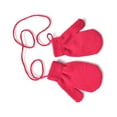 thumbnail image 4 of Qarigey 1 par de guantes para niños pequeños, cubierta de dedo para niños con cuerda para al aire libre para niños, color rosa y rojo Type2 NO2, 4 of 6