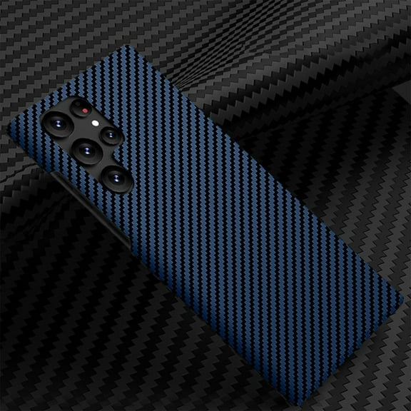 Compatible with Samsung Galaxy S23 Case Carbon Fiber Case Anti-Drop Anti-Scratch Case for Galaxy S23 2023 5G,Blue