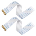 thumbnail image 1 of Unique Bargains FFC Cable 0.5mm Pitch 30 Pin 150mm Flat Ribbon Cable for LCD Screen A Type 2 Pack, 1 of 6