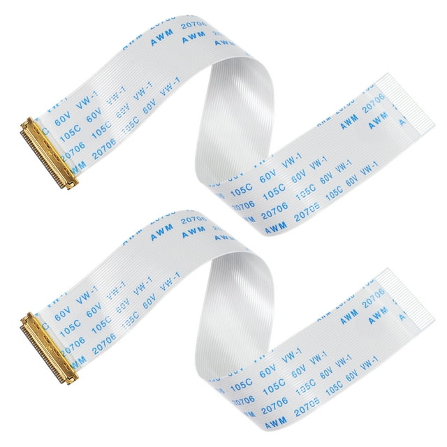 Unique Bargains FFC Cable 0.5mm Pitch 30 Pin 150mm Flat Ribbon Cable for LCD Screen A Type 2 Pack