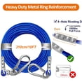 thumbnail image 5 of Pet Deluxe Dog Tie Out Cable and Stake for Camping,360°Swivel Dog Run- No Tangle,with 10FT Heavy Duty Cable,Dog Runner for Yard Rust Proof Can Hold 2 Dogs- Up to 150LBS,Ideal for Outdoor Camping, 5 of 7