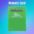 thumbnail image 5 of Tarjeta De Memoria V1.966 Tarjetas de memoria McBoot de 32 MB gratis para tarjeta de consola de juegos PS2 (verde), 5 of 5
