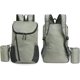 thumbnail image 2 of Mochila plegable ligera, pequeña mochila impermeable para deportes al aire libre, mochila duradera y plegable, mochila informal práctica para el día a día, color gris, 2 of 4