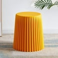 thumbnail image 1 of Household Plastic Stool, Nordic Creative Stackable Stool, One-Piece Injection Molding Process, Sturdy and Durable, Suitable for Living Room, Bedroom, Office or Outdoor Use(Orange), 1 of 1
