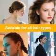 thumbnail image 5 of TUWAFE 3 Pcs French Hair Pin, U-Shaped Magic Acetate Hair Pin French Sticks for Women Buns Thick Fine Long curly Styling Accessories (3 Colors), 5 of 7