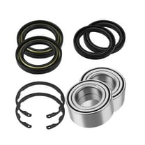 Front Wheel Bearings Seals Kit for Kawasaki Bayou Prairie 300 400 KVF300 KVF400 KLF300 KLF400