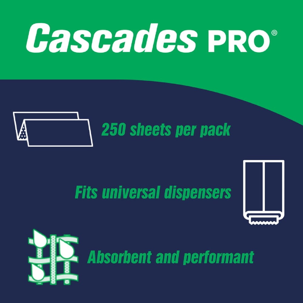 Cascades Select Folded Towel Multifold - Natural - 250 Sheets/Pack, 16 Packs/Carton