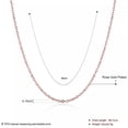 thumbnail image 3 of QQTDFG Rose Gold Plated Necklace Chain 20 Inches 1MM Lobster Clasp B327-default, 3 of 7