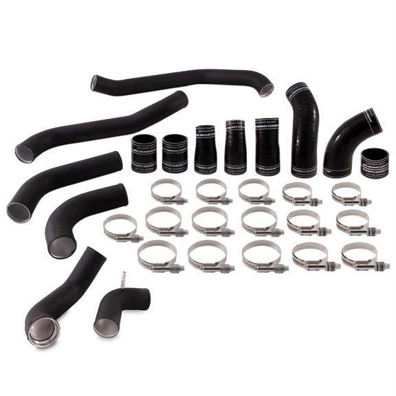 Mishimoto MMICP-F35T-17KWBK Intercooler Pipe Kit Compatible With Ford F-150 Raptor 2017-2021 Wrinkle Black