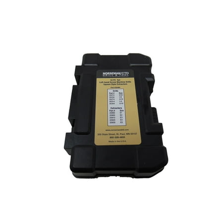 

Norseman 35484 10 Piece 3/32 to 5/16 and E-1 to E-5 Bolt Remover Set