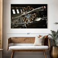 thumbnail image 3 of Elephant Stock War Airplane Propeller Wall Art - Horizontal Canvas Wall Art - Living Room Wall Decor - Transportation Canvas - Black And Gray Decor - 51" x 34", 3 of 8