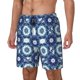thumbnail image 1 of Fotbe Vintage Blue Traje de Baño para Hombre – Shorts de Natación de Secado Rápido con Forro y Bolsillos-3X-Large, 1 of 6