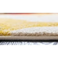 thumbnail image 4 of Unique Loom Estrella Collection, Abstrait, Couleurs Vives, Tapis Moderne, 6 0 x 6 0 Rond, Beige/jaune, 4 of 6