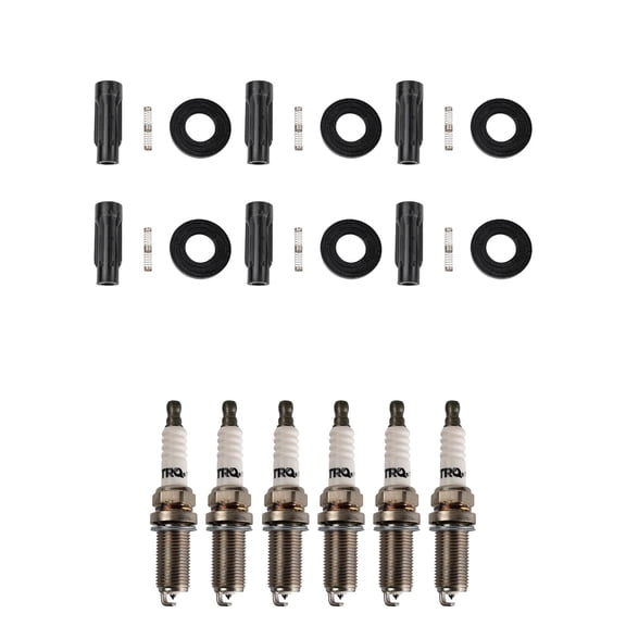 TRQ Ignition Coil Boots & Iridium Spark Plug Kit Set for Ford Mercury Mazda ICA30044 Fits select: 2009-2012 FORD ESCAPE, 2006-2012 FORD FUSION