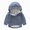 Grey, variant on Girls Lightweight Hooded Jacket Kids Water-Resistant Windbreaker Printed Jacket(12-18 Months,AG)