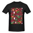 thumbnail image 4 of Bingfone Dinosaur Christmas Happy New Year Men'S Loose Fit Short-Sleeve Pocket T-Shirt, 4 of 7