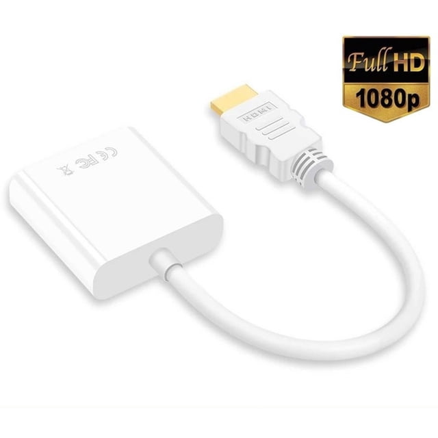 HDMI to VGA Adapter Converter , UN Bi-Directional Male HDMI to VGA Female Monitor Display Adaptor 1080P@60Hz for Desktop, Laptop, PC, Projector, HDTV, Game and More