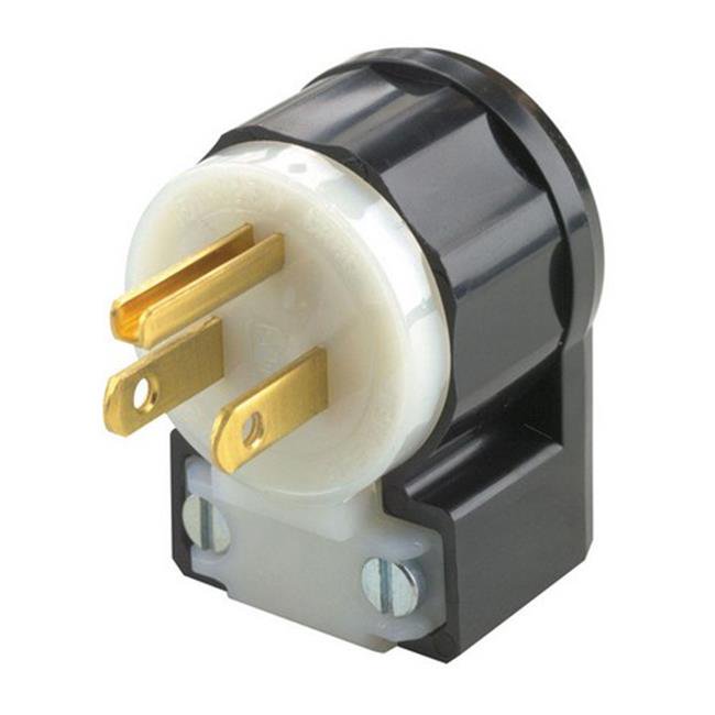 Leviton 052660CA 15 amp NEMA 515P Angle Grounding Plug