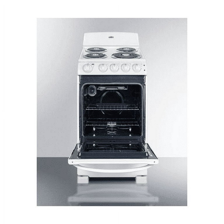 Summit Appliance 20 in. 2.3 cu. ft. Electric Range in White RE203W1 - The  Home Depot