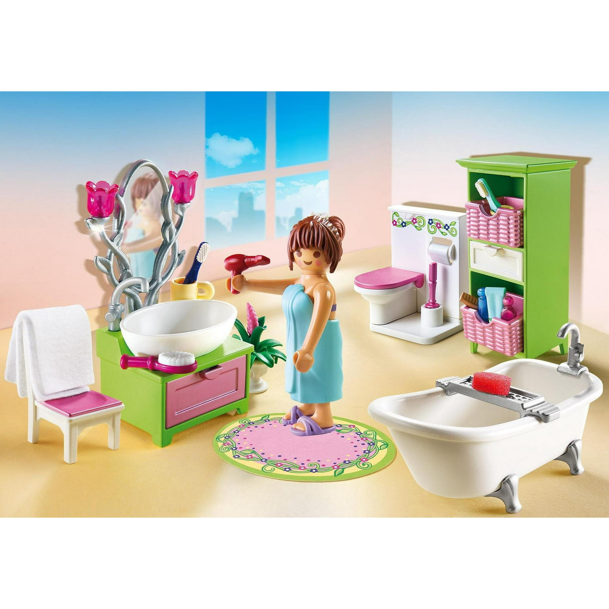 Картинки ванной для детей. Ванная Плеймобил. Ванная комната для девочки. Playmobil ванная комната. Игрушечная ванная комната.
