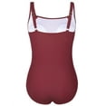 thumbnail image 6 of Firpearl Women's One Piece Swimsuits Vintage Tummy Control Bathing Suit Slimming Ruched Swimwear, 6 of 6