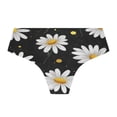 thumbnail image 2 of IAUYY Seamless Women Underwear Thongs ,X-Large No Show Ladies Thong-No Line Workout Breathable Comfortable Panties Soft The Artistic Daisy, 2 of 6