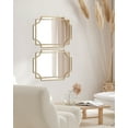thumbnail image 7 of Kate and Laurel Minuette Glam Wall Mirror, 18 x 24, Gold, Boho-Chic Home Decor for Wall, 7 of 7