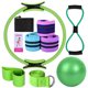 thumbnail image 1 of conjunto de fitness Conjuntos de yoga para mujeres Pilates en casa Equipo Pilates Anillo mágico Bandas para glúteos para ejercitar glúteos Pelota de yoga 25 cm Figura 8 Banda de resistencia Bandas de, 1 of 8